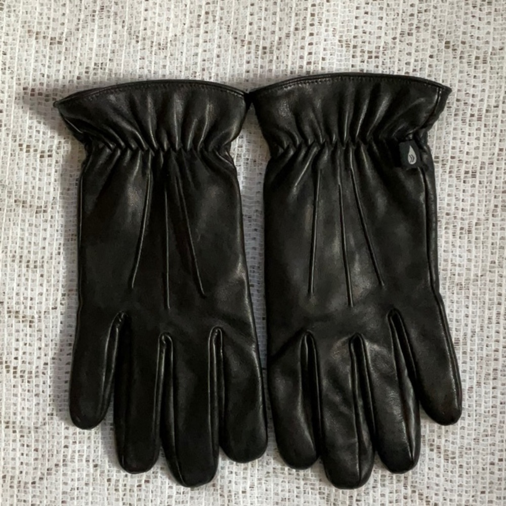 Isotoner Aris Men’s Black Leather gloves L